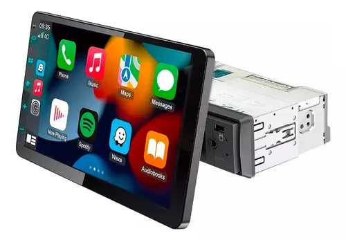 Central Multimídia Universal | Tela Rotativa e Flutuante Carplay Android 12 WIFI TOUCH 1DIN (PARA QUALQUER CARRO) + CÂMERA DE RÉ